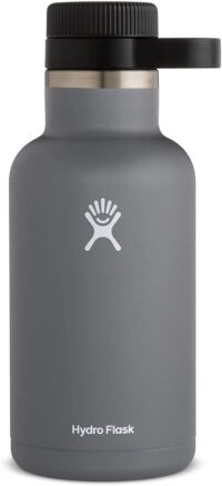 Hydro Flask G64010 64 oz. Beer Growler- Vacuum Insulated & Reusable with Easy Carry Handle, Stone