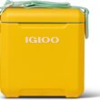 Igloo Tag Along Too 11 Qt Cooler, Yellow/Mint