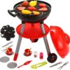 JOYIN 24 PCS Little Chef Barbecue BBQ Cooking Kitchen Toy Interactive Grill Play Food Cooking Playset for Kids Kitchen Pretend Play