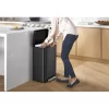 KOHLER 20940-BST 13 Gal. Stainless Steel Trash Can in Black Stainless