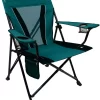Kijaro XXL Dual Lock Portable Camping Chair - Supports Up To 400lbs - Enjoy the Outdoors in a Versatile Folding Chair, Sports Chair, Outdoor Chair & Lawn Chair (Cayman Blue Iguana)