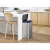 Kohler 20956-ST 11 Gallon Hands-Free Dual Compartment Recycling Kitchen Step, Trash Can with Foot Pedal, Quiet-Close Lid, Stainless Steel