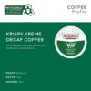 Krispy Kreme Classic Decaf, Single-Serve Keurig K-Cup Pods, Medium Roast Coffee Pods, 12 Count (Pack of 6)