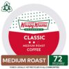 Krispy Kreme Classic, Single-Serve Keurig K-Cup Pods, Medium Roast Coffee, 12 Count (Pack of 6)