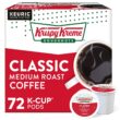 Krispy Kreme Classic, Single-Serve Keurig K-Cup Pods, Medium Roast Coffee, 12 Count (Pack of 6)