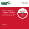 Krispy Kreme Classic, Single-Serve Keurig K-Cup Pods, Medium Roast Coffee, 12 Count (Pack of 6)