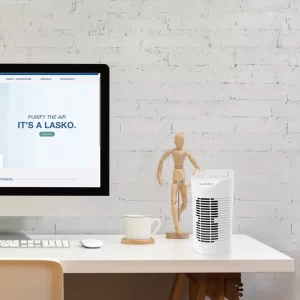 Lasko HF11200 Desktop Air Purifier with 3-Stage Air Cleaning System
