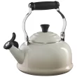 Le Creuset Q3101-716 Enamel On Steel Whistling Tea Kettle, 1.7 qt., Meringue