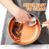 MICHELANGELO Saucepan Set with Lid, Nonstick 1Qt & 2Qt Copper Sauce Pan Set with Lid, Small Pot with Lid, Ceramic Nonstick Saucepan Set, Small Sauce Pots, Copper Pot Set - 1Qt & 2Qt