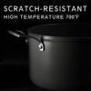 MSMK 3.5 Quart Saucepan with lid, Stay-Cool Handle, Burnt also Nonstick, PFOA Free Non-Toxic, Scratch-resistant, Induction Cooking Pot