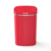 Mainstays 13.2 gal/50 L Motion Sensor Kitchen Garbage Can, Red Stainless Steel