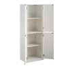 Mainstays 4-Door 5' Storage Cabinet, White Stipple