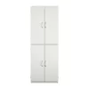 Mainstays 4-Door 5' Storage Cabinet, White Stipple