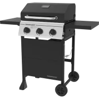 Megamaster 720-0988EA Propane Gas Grill, Black/Silver
