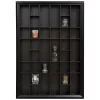 Pinnacle 16FW1058 Gallery Solutions 26.2 in. W x 2.7 in. D Black Shot Glass Decorative Shelf