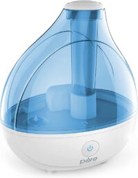 Pure Enrichment MistAire Ultrasonic Cool Mist Humidifier - Quiet Air Humidifier for Bedroom, Nursery, Office, & Indoor Plants - Lasts Up To 25 Hours, 360° Rotation Nozzle, Auto Shut-Off, Night Light