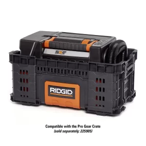 RIDGID HD0300 3 Gallon 5.0 Peak HP NXT Wet/Dry Shop Vacuum with Filter, Expandable Locking Hose and Accessories