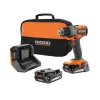 RIDGID R87012K 18V SubCompact Brushless Cordless 1.2 in. Drill Driver Kit with (2) 2.0 Ah Batteries, Charger, and Tool Bag