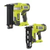 RYOBI P321-P326 ONE+ 18V Cordless 2-Tool Combo Kit with AirStrike 18-Gauge Brad Nailer and 16-Gauge Straight Finish Nailer (Tools Only)