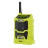 RYOBI P742 ONE+ 18V Cordless Compact Radio with Bluetooth Wireless Technology (Tool-Only)