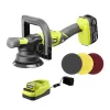 RYOBI PBF100K ONE+ 18V Cordless 5 in. Variable Speed Dual Action Polisher Kit with 4.0 Ah Battery and 18V Charger