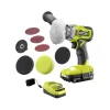 RYOBI PBF102KN ONE+ 18V Cordless 3 in. Variable Speed Detail Polisher/Sander Kit with (1) 2.0 Ah Battery and Charger