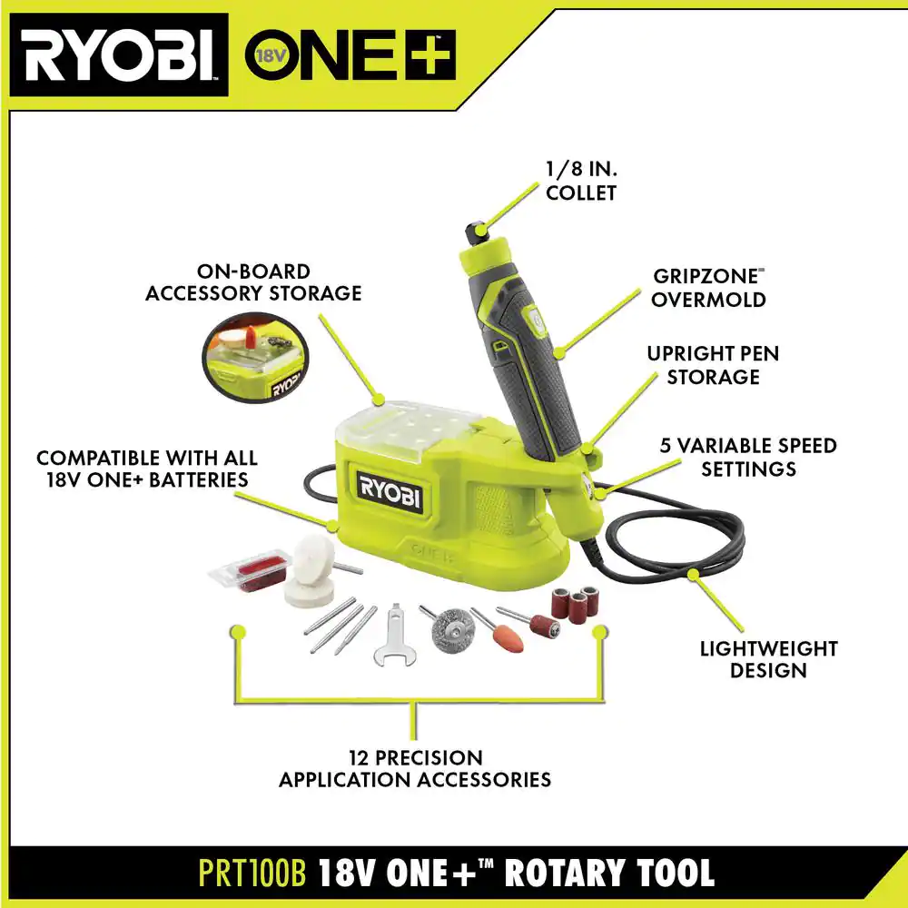 Ryobi's Compact Lithium Rotary Tool Offers Precise Power - Today's