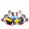 Radio Flyer, Cyclone Ride-on for Kids, Arm Powered, 16 Wheels, Red