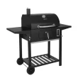 Royal Gourmet CD1824AX Charcoal Grill with 2 Side Table in Black
