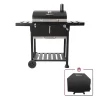 Royal Gourmet CD1824EC Charcoal Grill with 2 Side Table in Black Plus a Cover Royal Gourmet CD1824EC Charcoal Grill with 2 Side Table in Black Plus a Cover