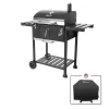 Royal Gourmet CD1824EC Charcoal Grill with 2 Side Table in Black Plus a Cover Royal Gourmet CD1824EC Charcoal Grill with 2 Side Table in Black Plus a Cover