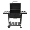 Royal Gourmet CD1824EC Charcoal Grill with 2 Side Table in Black Plus a Cover Royal Gourmet CD1824EC Charcoal Grill with 2 Side Table in Black Plus a Cover