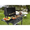 Royal Gourmet CD2030AN Charcoal Grill with 2 Side Tables in Black Royal Gourmet CD2030AN Charcoal Grill with 2 Side Tables in Black