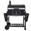 Royal Gourmet CD2030AN Charcoal Grill with 2 Side Tables in Black Royal Gourmet CD2030AN Charcoal Grill with 2 Side Tables in Black
