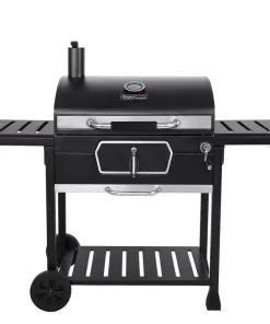 Royal Gourmet CD2030AN Charcoal Grill with 2 Side Tables in Black