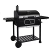 Royal Gourmet CD2030AN Charcoal Grill with 2 Side Tables in Black Royal Gourmet CD2030AN Charcoal Grill with 2 Side Tables in Black
