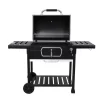 Royal Gourmet CD2030AN Charcoal Grill with 2 Side Tables in Black Royal Gourmet CD2030AN Charcoal Grill with 2 Side Tables in Black