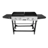 Royal Gourmet GD401 4-Burners Portable Propane Gas Grill and Griddle Combo Grills in Black with Side Tables Royal Gourmet GD401 4-Burners Portable Propane Gas Grill and Griddle Combo Grills in Black with Side Tables