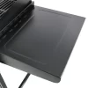 Royal Gourmet GD401C 4-Burners Portable Propane Gas Grill and Griddle Combo Grills in Black with Side Tables with Cover