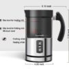 Secura Electric Milk Frother, Automatic Milk Steamer Warm or Cold Foam Maker for Coffee, Cappuccino, Latte, Stainless Steel Milk Warmer with Strix Temperature Controls