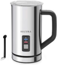 Secura Milk Frother, Electric Milk Steamer Stainless Steel, 8.4oz/250ml Automatic Hot and Cold Foam Maker and Milk Warmer for Latte, Cappuccinos, Macchiato, 120V