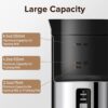 Secura Milk Frother, Electric Milk Steamer Stainless Steel, 8.4oz/250ml Automatic Hot and Cold Foam Maker and Milk Warmer for Latte, Cappuccinos, Macchiato, 120V