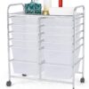 Simply Tidy Clear 12 Drawer Rolling Cart by Simply Tidy™