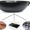 Souped Up Recipes Carbon Steel Wok For Electric, Induction and Gas Stoves (Lid, Spatula and User Guide Video Included)