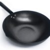 Souped Up Recipes Carbon Steel Wok For Electric, Induction and Gas Stoves (Lid, Spatula and User Guide Video Included)