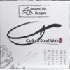 Souped Up Recipes Carbon Steel Wok For Electric, Induction and Gas Stoves (Lid, Spatula and User Guide Video Included)