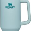 Stanley Adventure Reusable Vacuum Quencher Tumbler with Straw, Leak Resistant Lid, Insulated Cup, Maintains Cold, Heat, and Ice for Hours, Seafoam (10-02664-244)