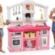 Step2 Fun with Friends Kitchen Set for Kids – Includes Toy Kitchen Accessories, Interactive Features for Pretend Play – Indoor/Outdoor Toddler Playset – Dimensions: 40.88