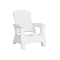 Suncast BMAC1000WD White Plastic Adirondack Chair