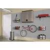 Suncast BMC3000 Resin 1-Shelf Wall Mounted Garage Cabinet in Platinum (30 in W x 30 in H x 12 in D)